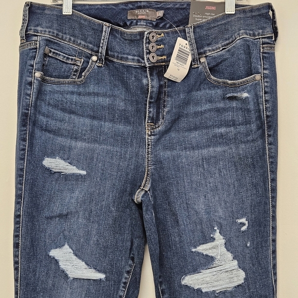 35 NWT TORRID HIGH-RISE DISTRESSED JEGGINGS WOMEN'S PLUS SIZE 16R - Picture 4 of 13